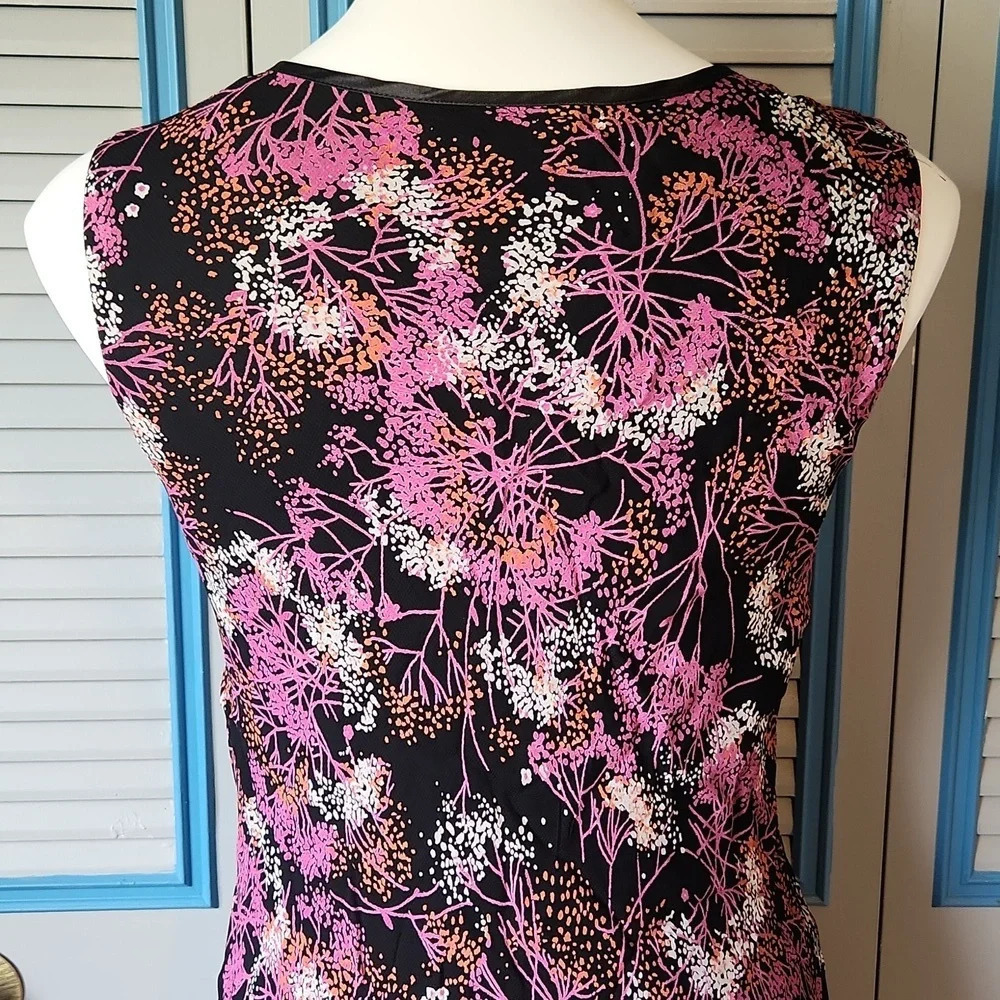 Style & Co Black And Pink Floral Maxi Dress - Picture 8 of 10